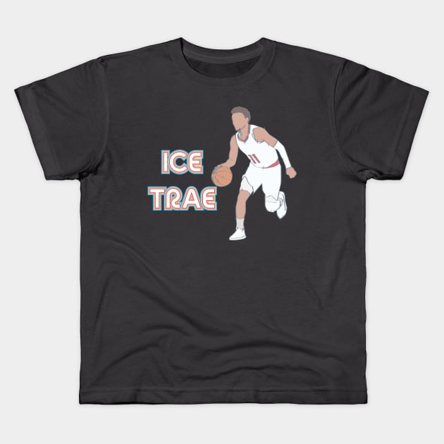 Ice Trae Young Kids T-Shirt by LeonArt-D